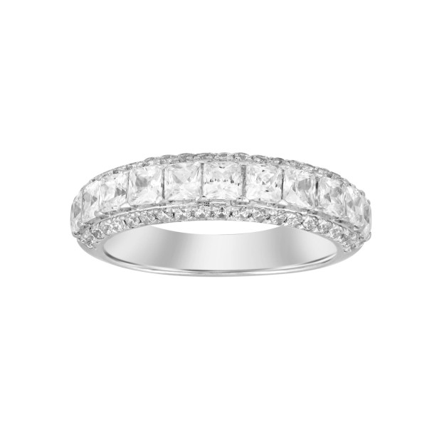 14K WHITE GOLD 1 1/2CT ROUND DIAMOND PRINCESS DIAM...