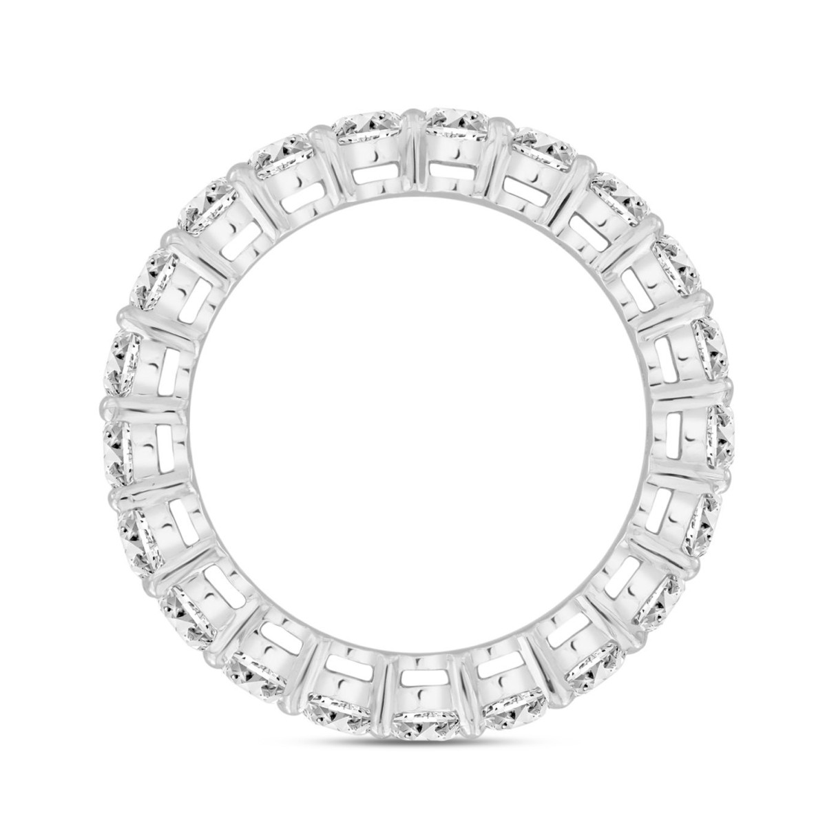 LADIES ETERNITY BAND 2 7/8CT ROUND DIAMOND 14K WHITE GOLD