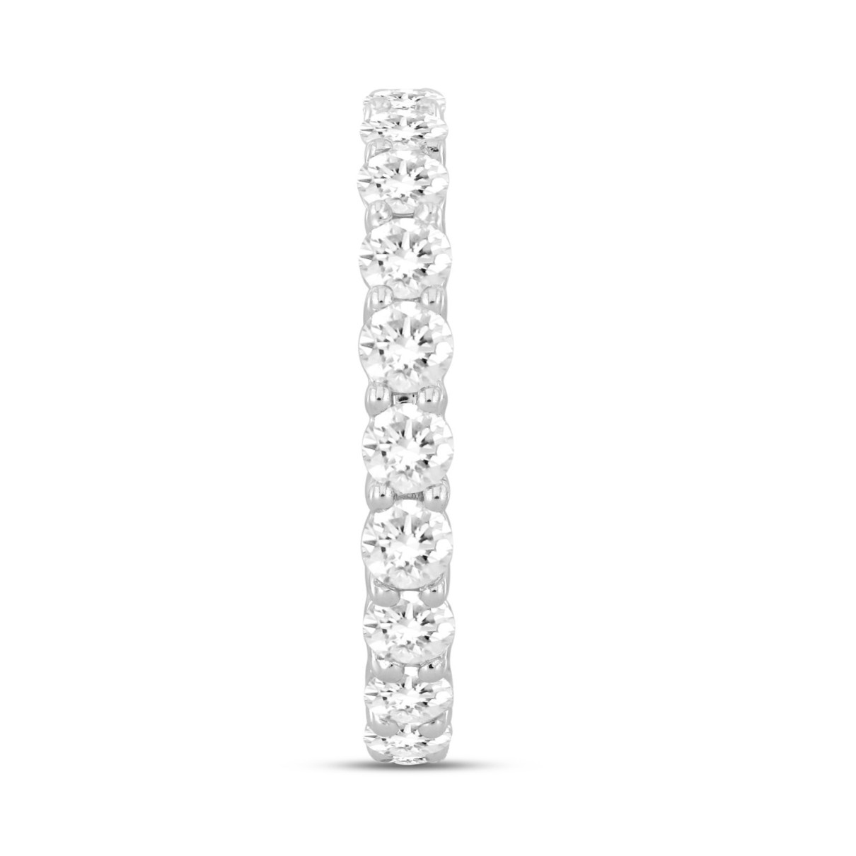 LADIES ETERNITY BAND 2 7/8CT ROUND DIAMOND 14K WHITE GOLD