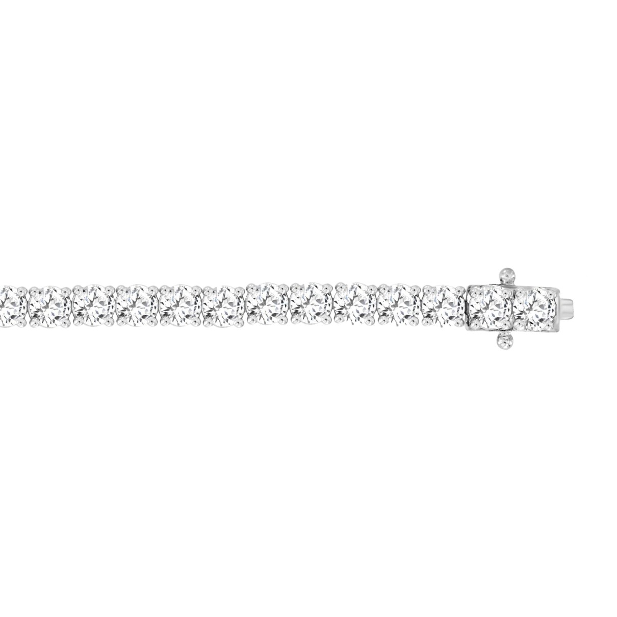 LADIES BRACELET 11CT ROUND DIAMOND 14K WHITE GOLD