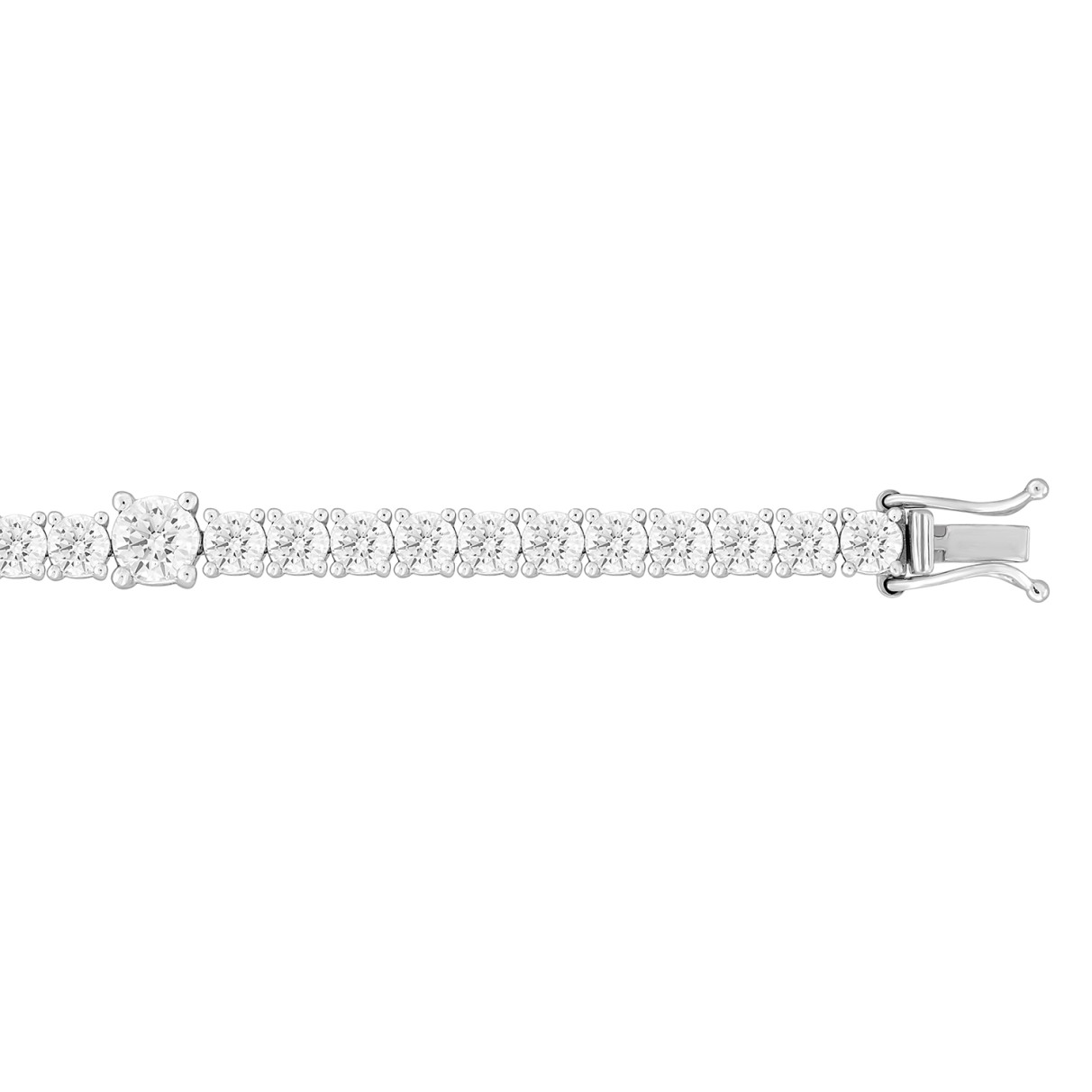 LADIES BRACELET 8 7/8CT ROUND DIAMOND 14K WHITE GOLD