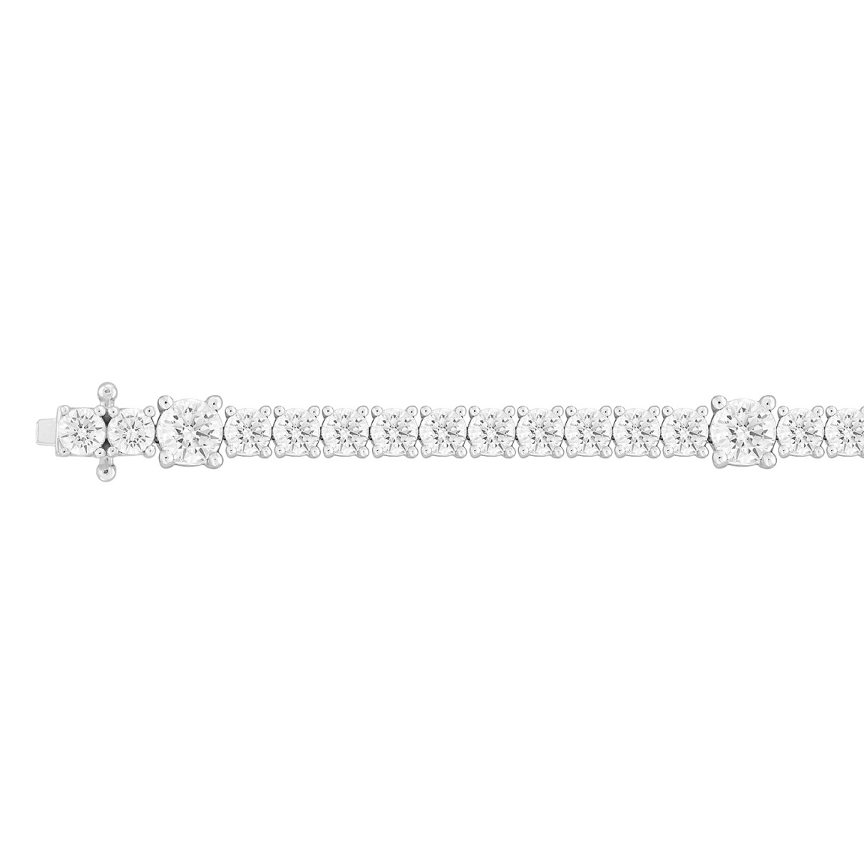 LADIES BRACELET 8 7/8CT ROUND DIAMOND 14K WHITE GOLD