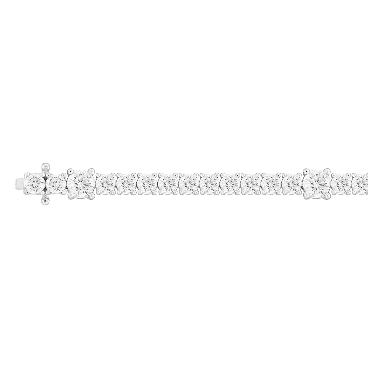 LADIES BRACELET 8 7/8CT ROUND DIAMOND 14K WHITE GOLD