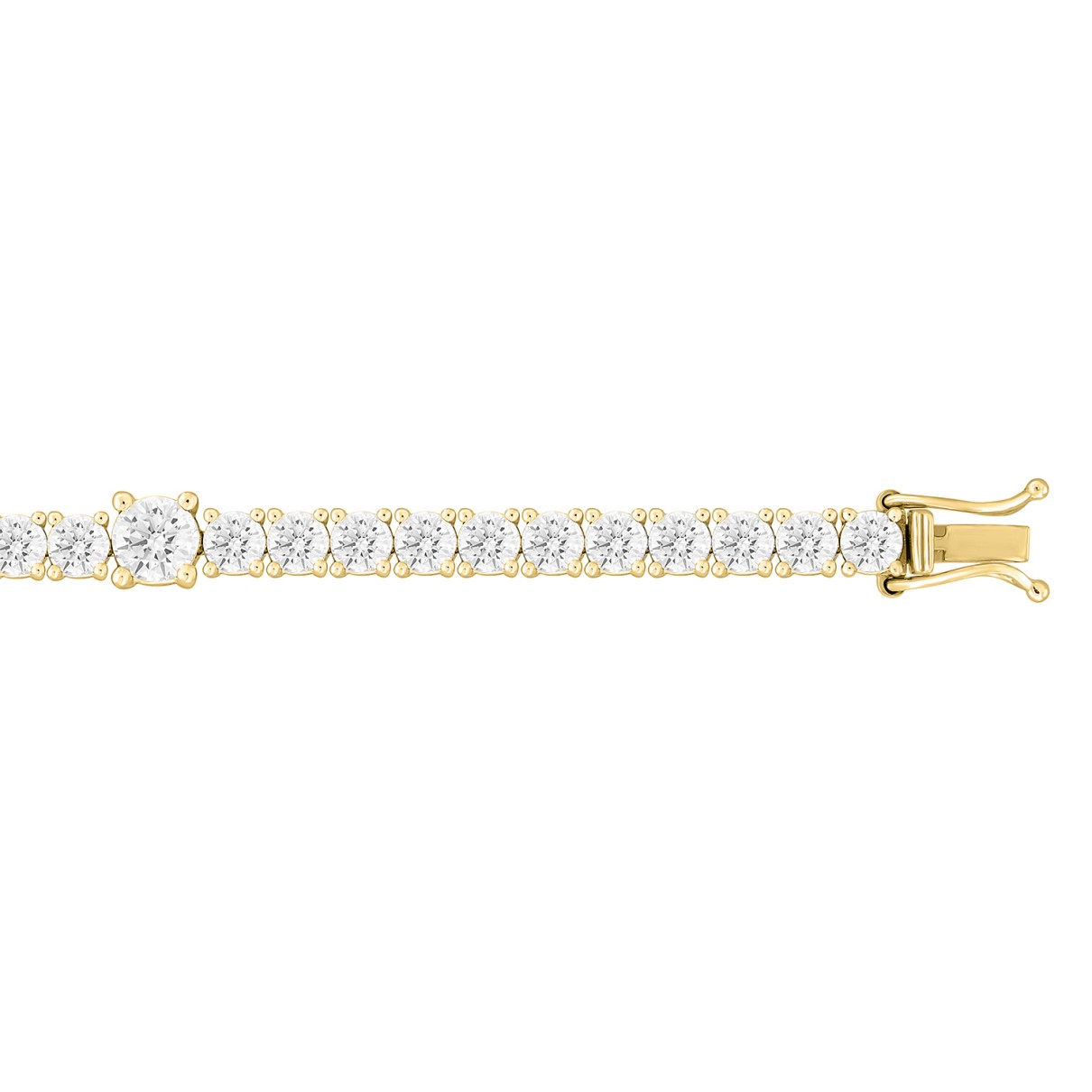 LADIES BRACELET 8 7/8CT ROUND DIAMOND 14K YELLOW GOLD