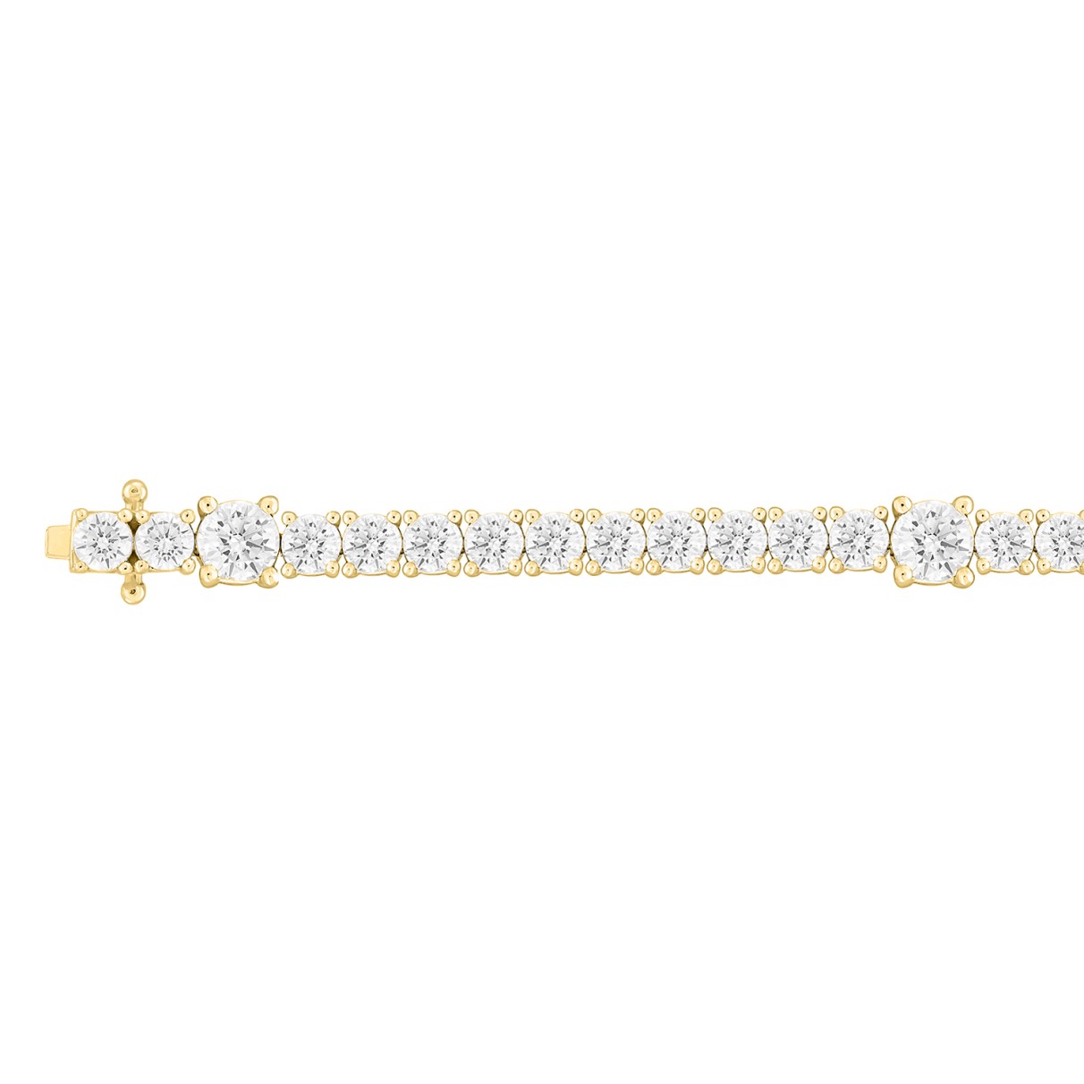 LADIES BRACELET 8 7/8CT ROUND DIAMOND 14K YELLOW GOLD