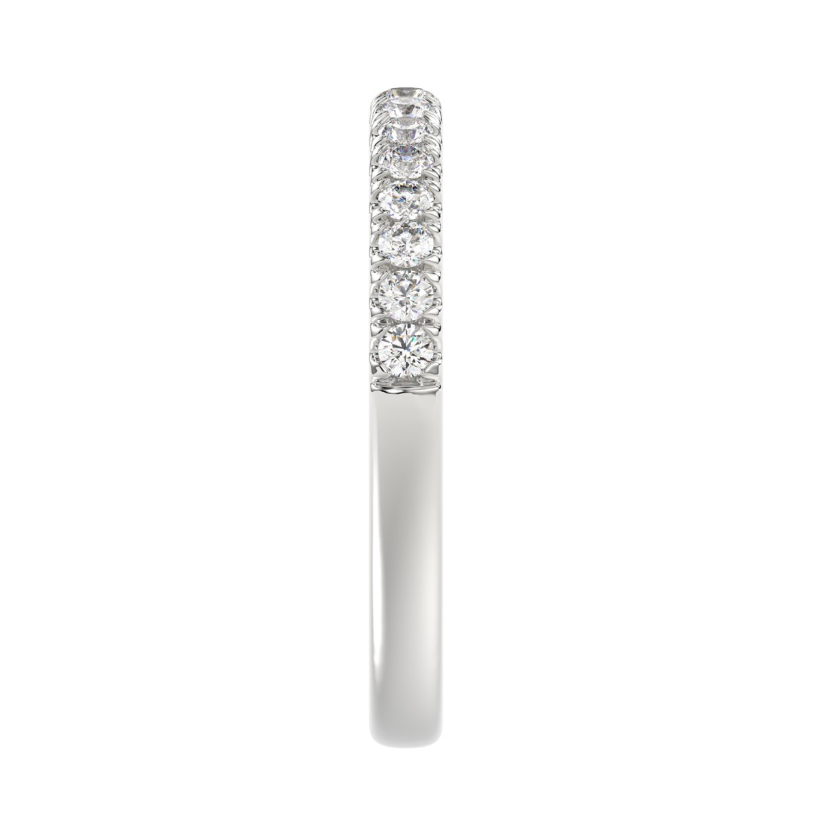 14K WHITE GOLD 1/4CT ROUND DIAMOND LADIES BAND 
