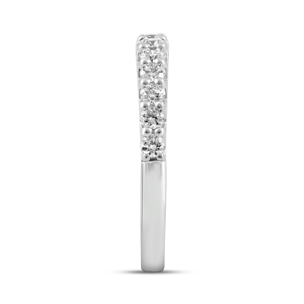 14K WHITE GOLD 1/2CT ROUND DIAMOND LADIES BAND 