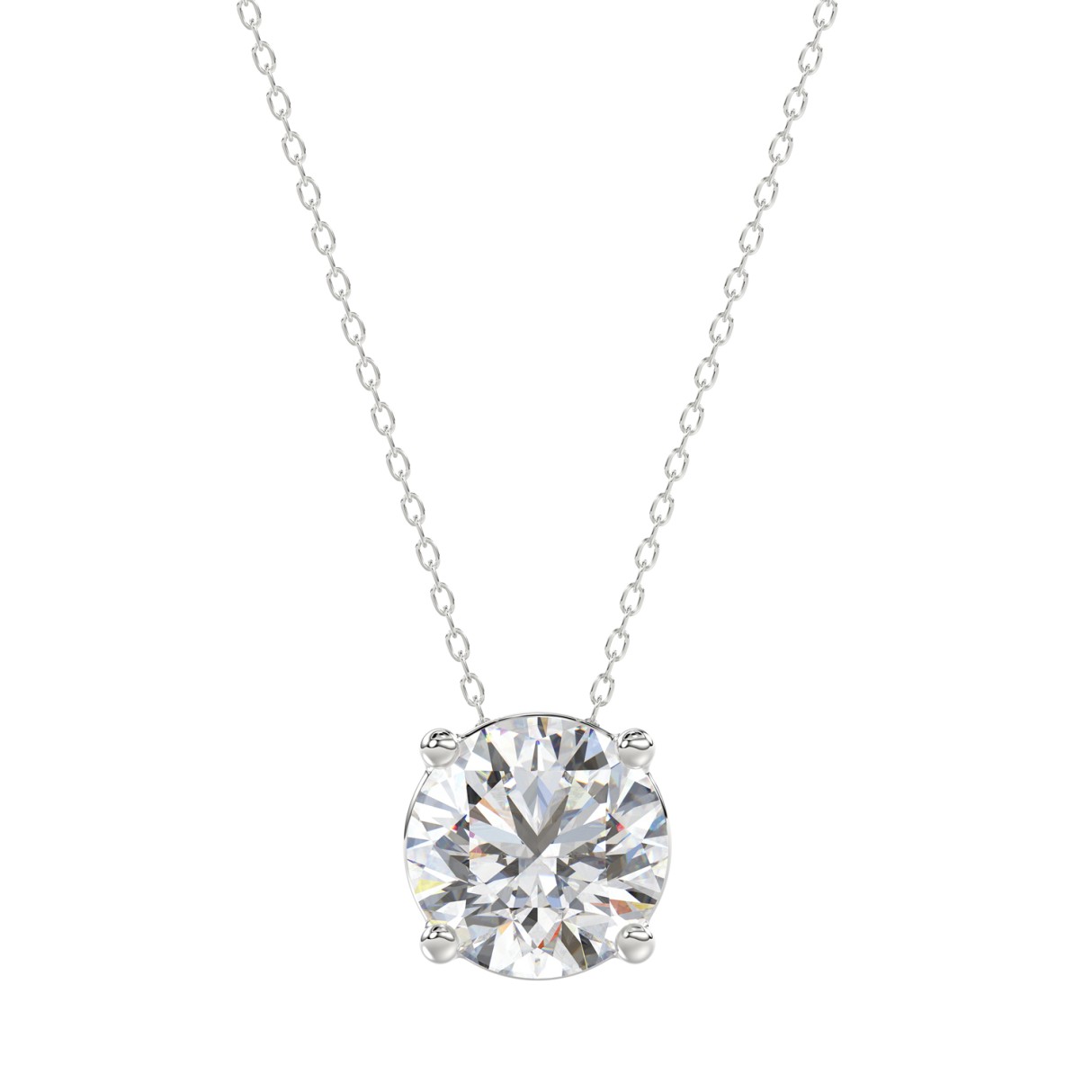 LADIES SOLITAIRE PENDANT WITH UNDER-PASS CHAIN 2.0...