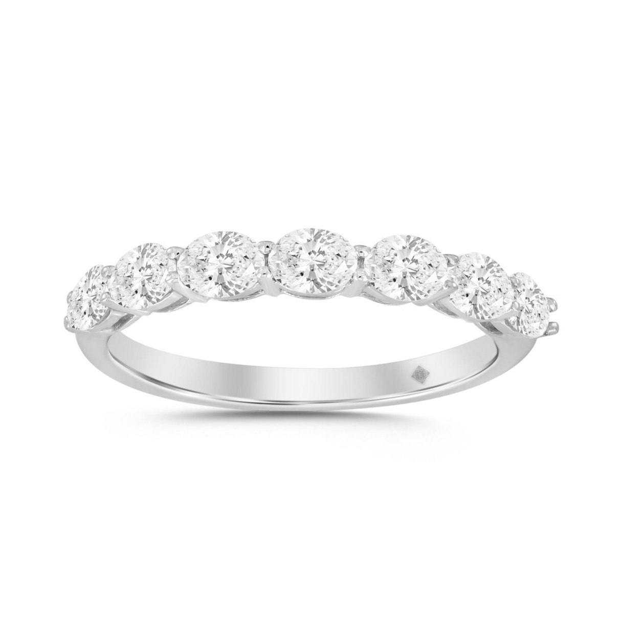 14K WHITE GOLD 1CT OVAL DIAMOND LADIES RING