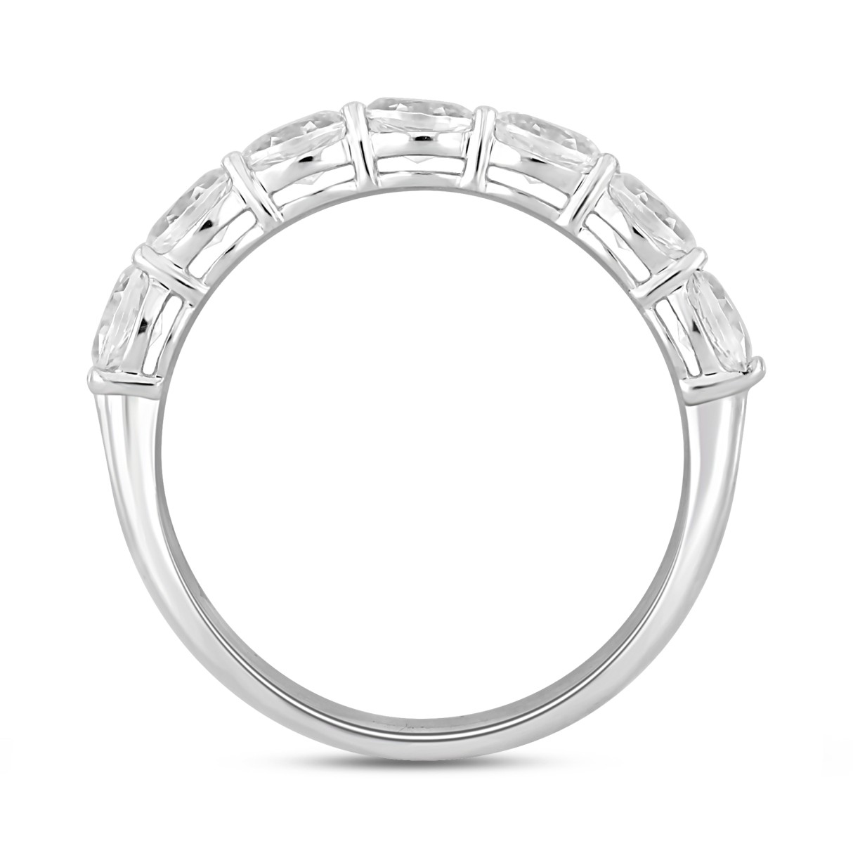 14K WHITE GOLD 1CT OVAL DIAMOND LADIES RING