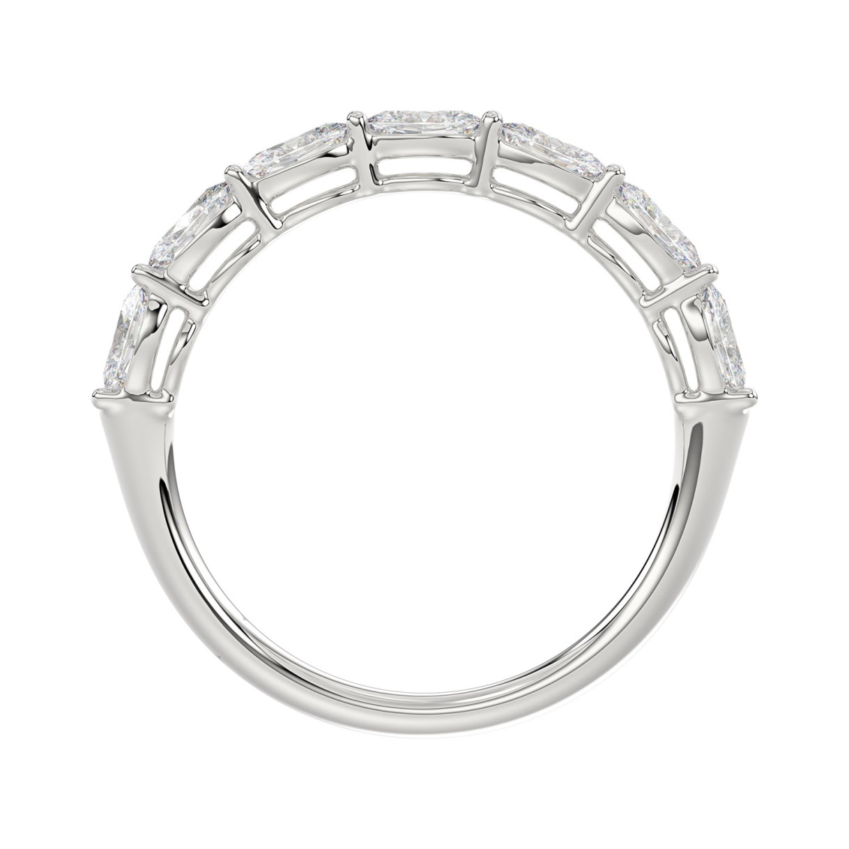 14K WHITE GOLD 1CT OVAL DIAMOND LADIES RING