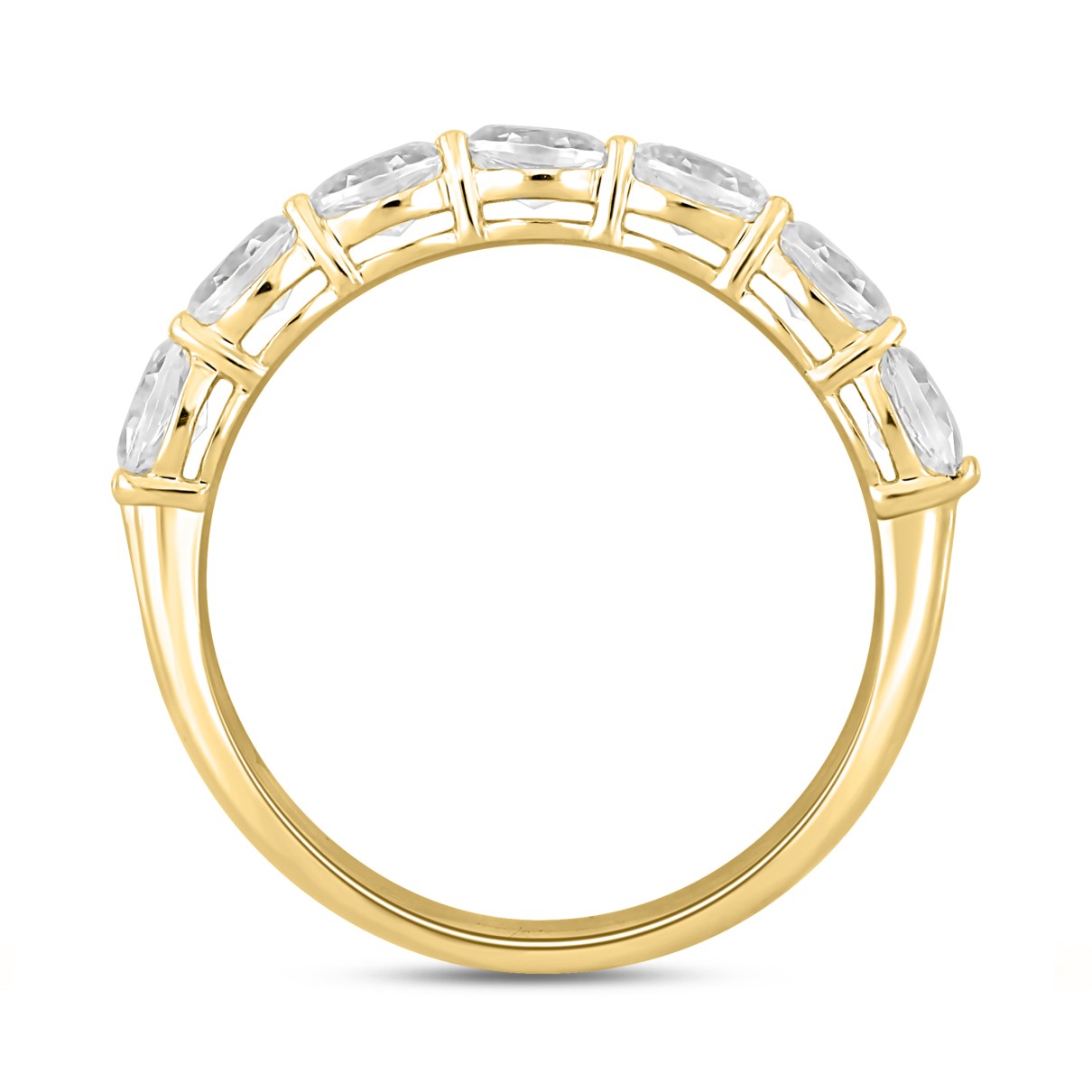 14K YELLOW GOLD 1CT OVAL DIAMOND LADIES RING