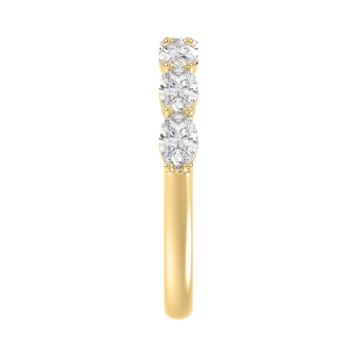 14K YELLOW GOLD 1CT OVAL DIAMOND LADIES RING