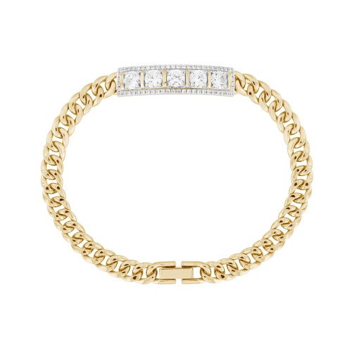 MEN'S BRACELET 3CT ROUND DIAMOND 14K YELLOW GOLD MEN'S BRACELET 3CT ROUND DIAMOND 14K YELLOW GOLD