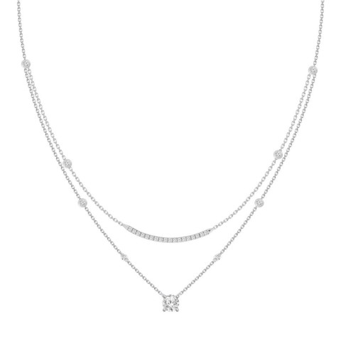 LADIES NECKLACES 2CT ROUND/MARQUISE DIAMOND 14 WHITE GOLD LADIES NECKLACES 2CT ROUND/MARQUISE DIAMOND 14 WHITE GOLD