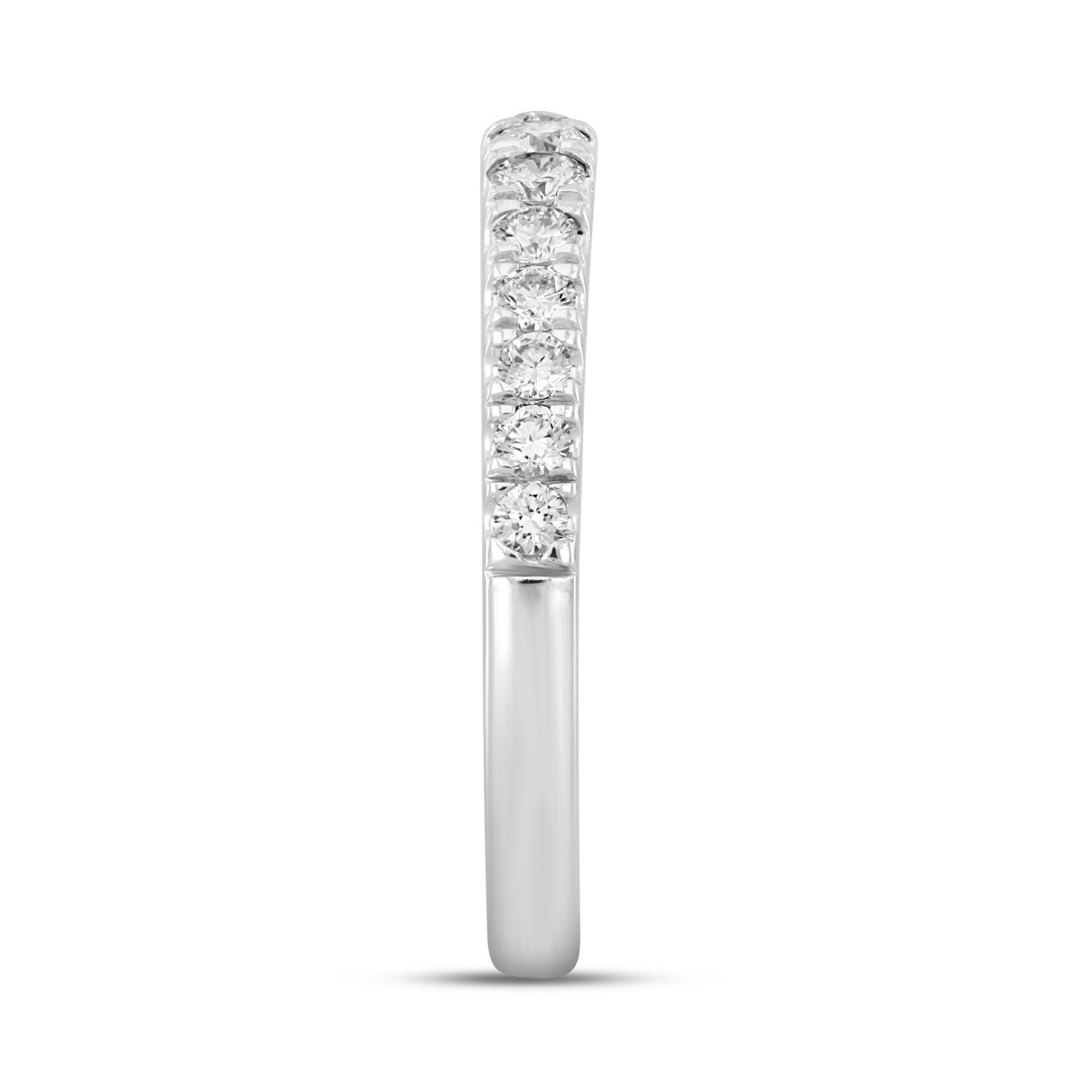 14K WHITE GOLD 1/2CT ROUND DIAMOND LADIES BAND