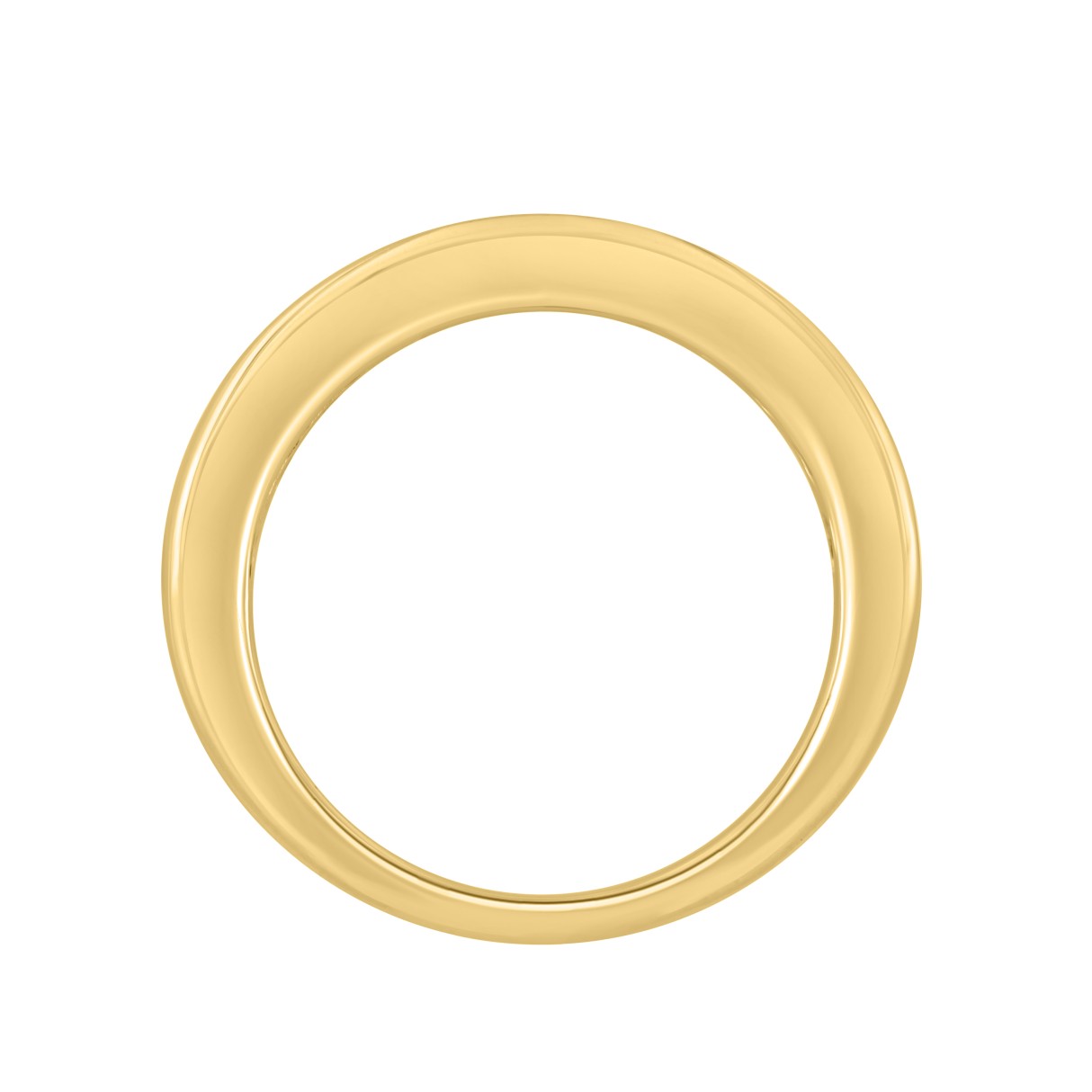 14K Yellow Gold 1 1/2Ct Princess Cut Diamond Ladies Wedding Band Ring