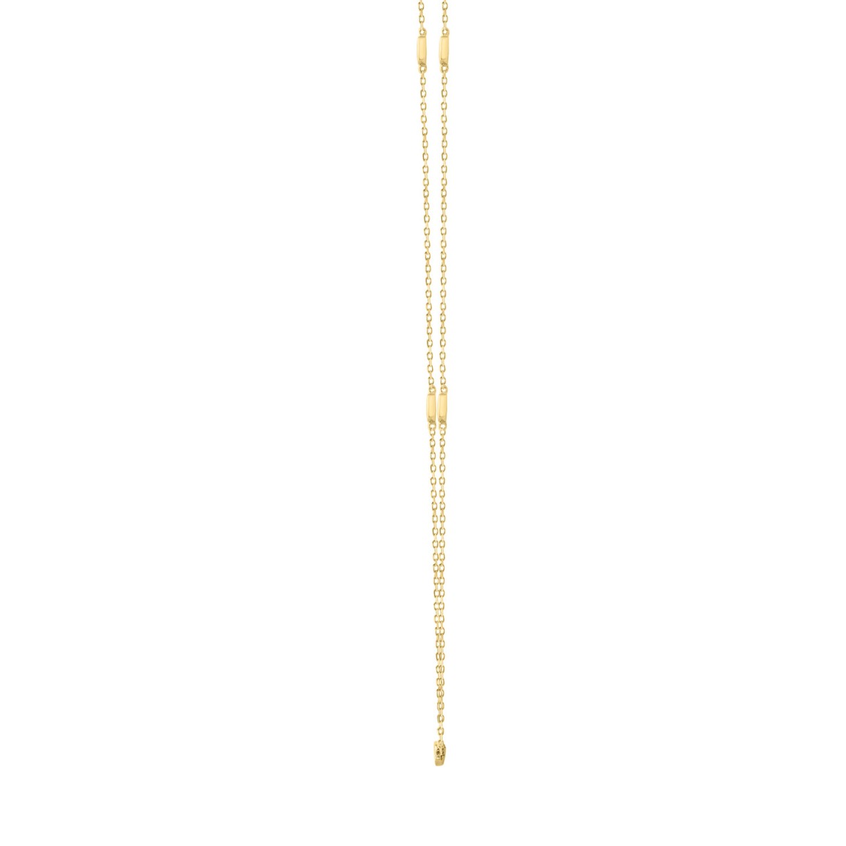 LADIES NECKLACE 3/4CT EMERALD DIAMOND 14K YELLOW GOLD