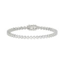 LADIES BRACELET 5CT ROUND DIAMOND 14K WHITE GOLD