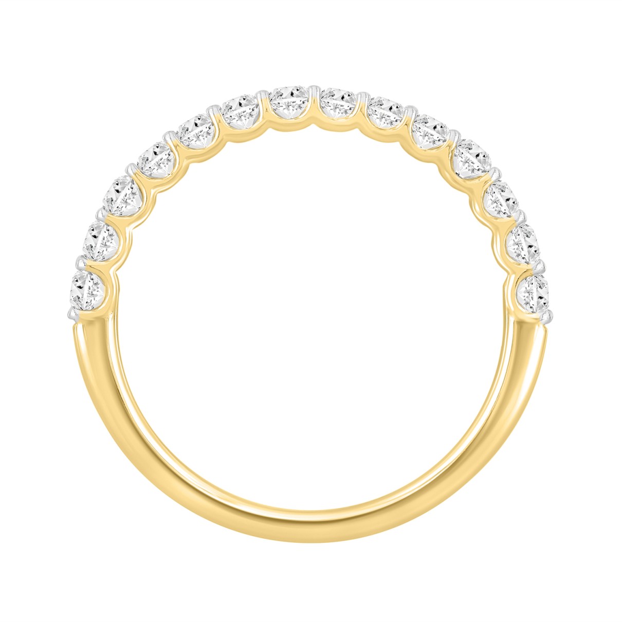 LADIES BRIDAL SET 2 1/2CT ROUND/PRINCESS DIAMOND 14K YELLOW GOLD (CENTER STONE PRINCESS DIAMOND 1CT )