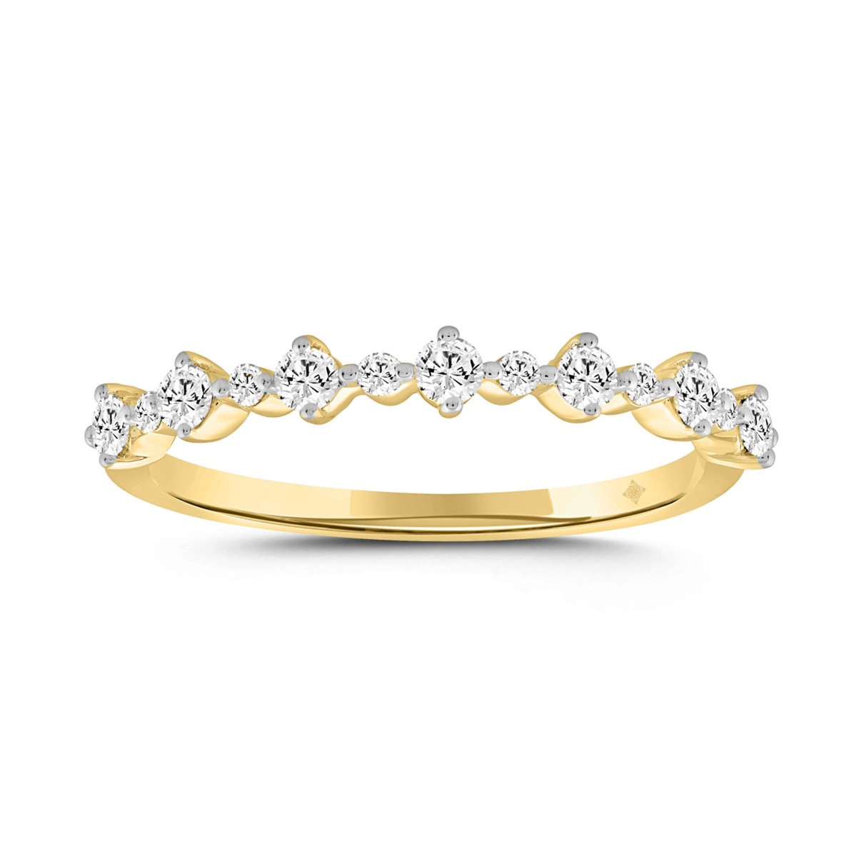 LADIES BRIDAL SET 2 1/2CT ROUND DIAMOND 14K YELLOW GOLD (CENTER STONE PRINCESS DIAMOND 2CT )