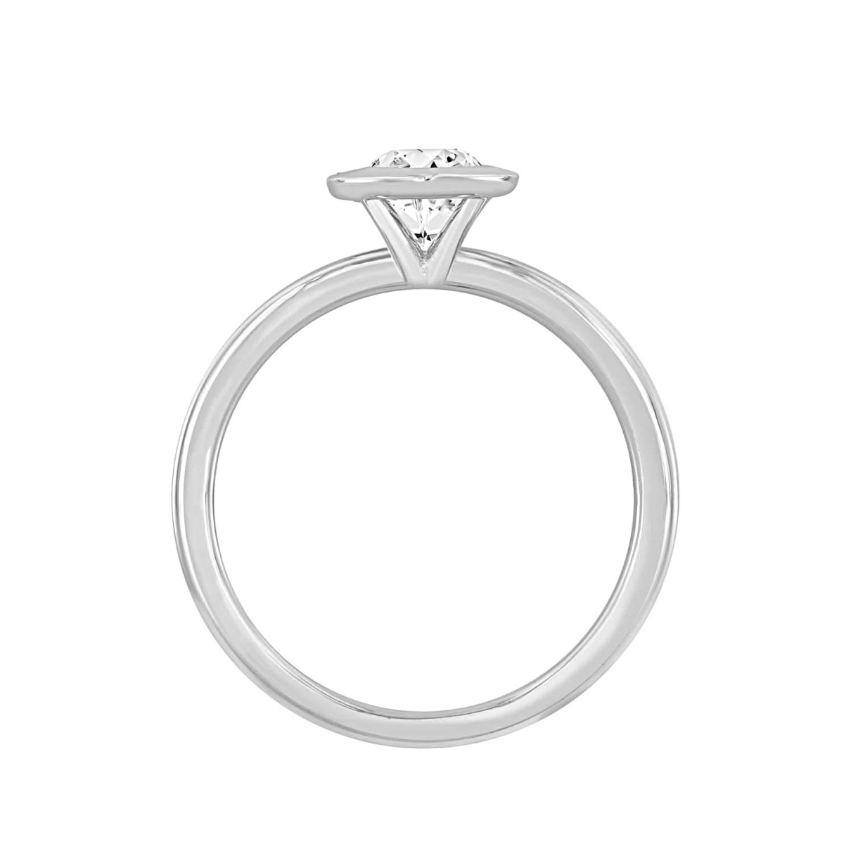 LADIES SOLITAIRE RING 2CT MARQUISE DIAMOND 14K WHITE GOLD (CENTER STONE MARQUISE DIAMOND 2CT )