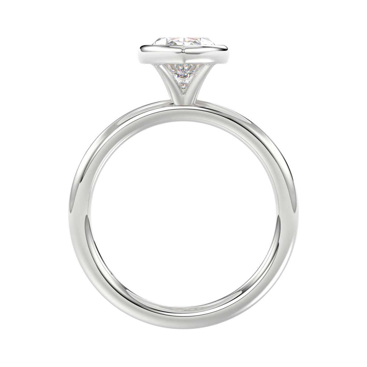 LADIES SOLITAIRE RING 2CT MARQUISE DIAMOND 14K WHITE GOLD (CENTER STONE MARQUISE DIAMOND 2CT )