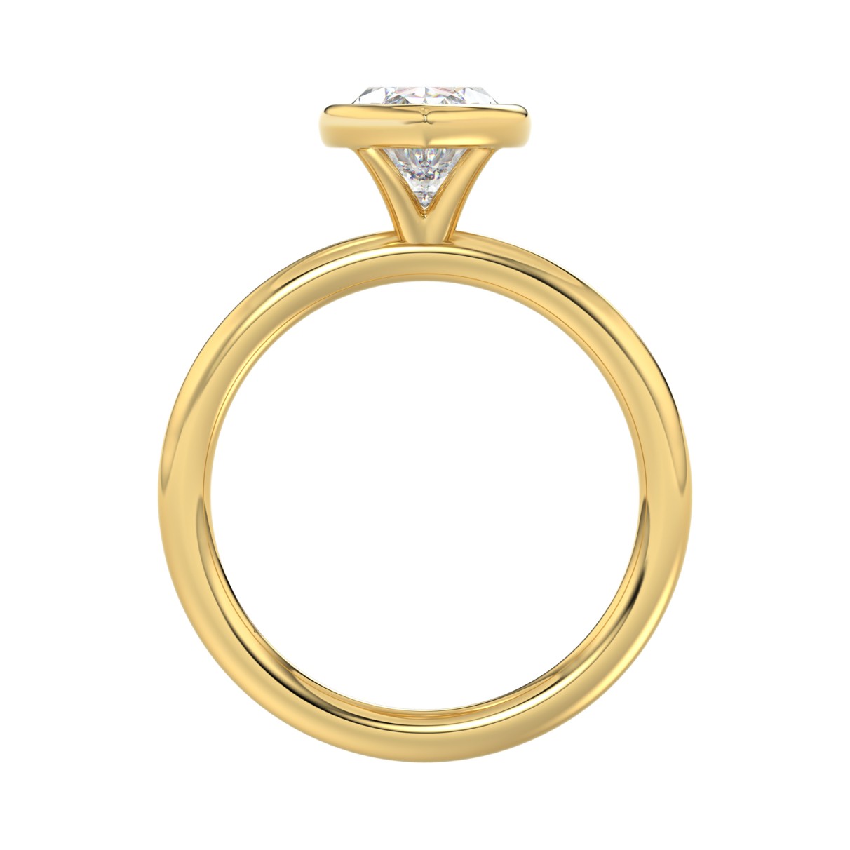 LADIES SOLITAIRE RING 2CT MARQUISE DIAMOND 14K YELLOW GOLD (CENTER STONE MARQUISE DIAMOND 2CT )