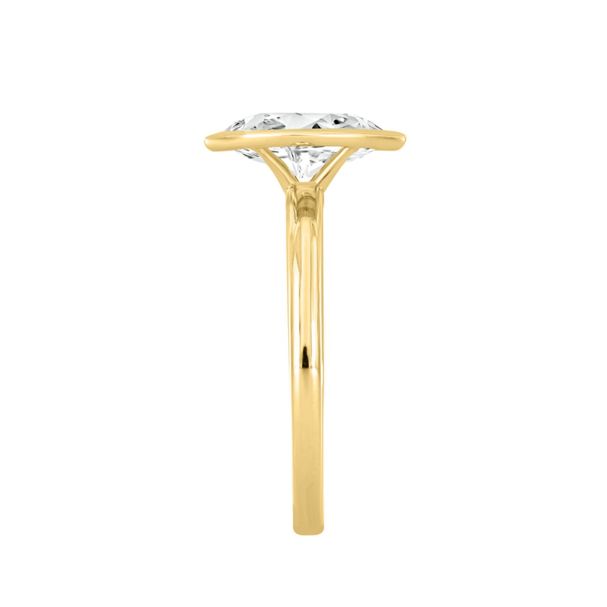 LADIES SOLITAIRE RING 2CT MARQUISE DIAMOND 14K YELLOW GOLD (CENTER STONE MARQUISE DIAMOND 2CT )