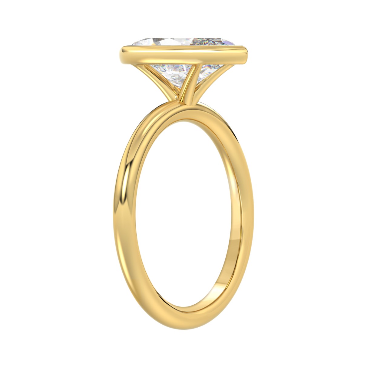 LADIES SOLITAIRE RING 2CT MARQUISE DIAMOND 14K YELLOW GOLD (CENTER STONE MARQUISE DIAMOND 2CT )