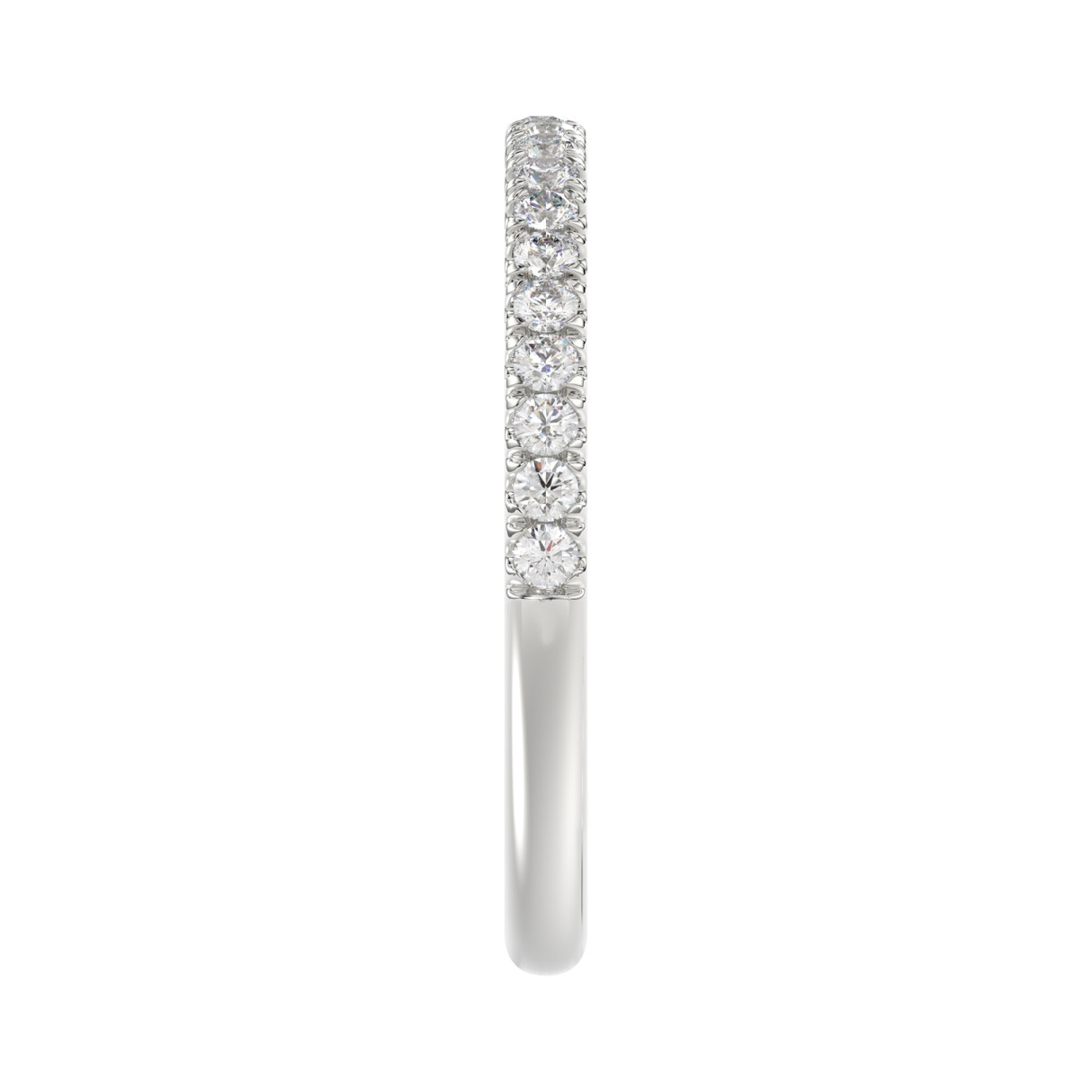 14K WHITE GOLD 1/4CT ROUND DIAMOND LADIES BAND 