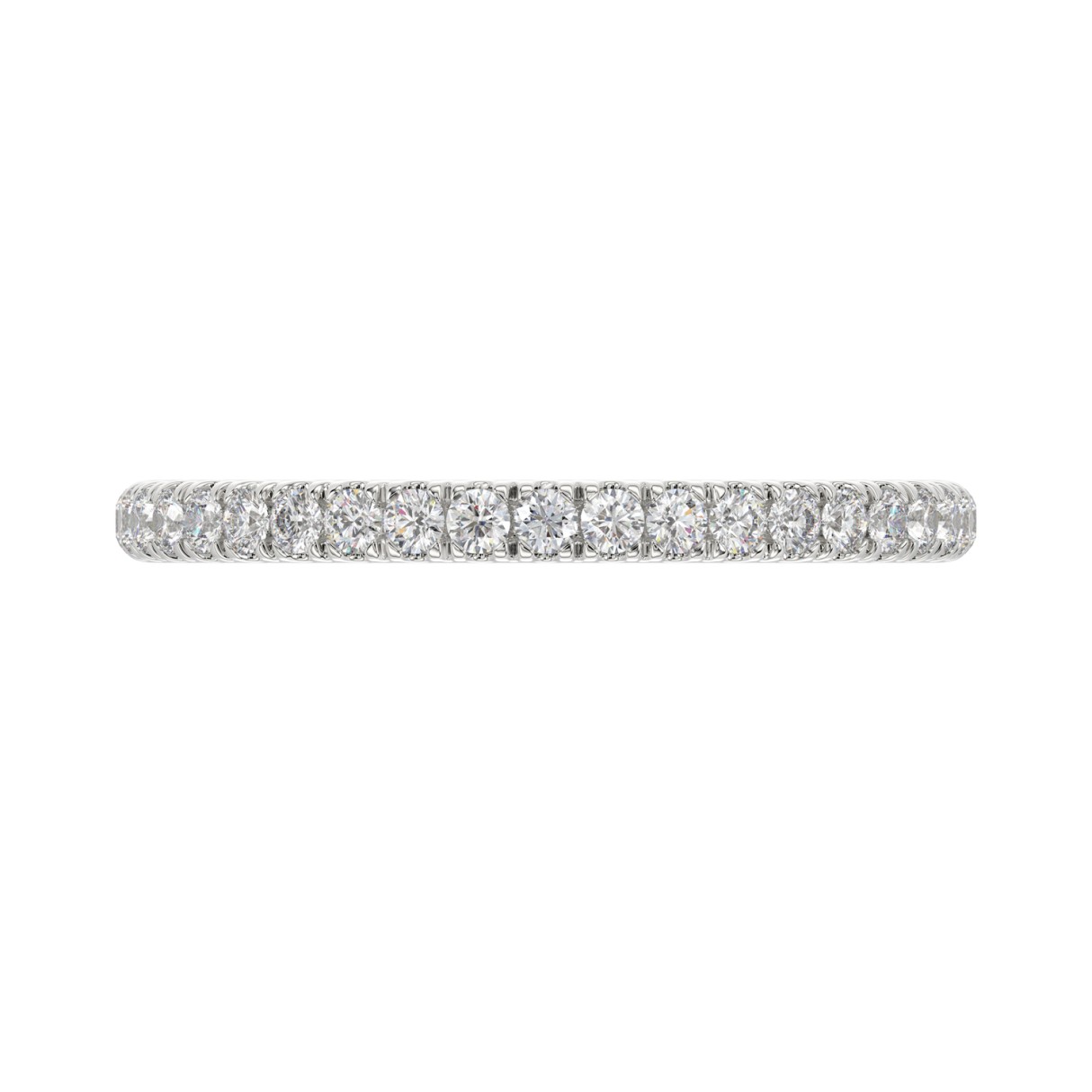 14K WHITE GOLD 1/4CT ROUND DIAMOND LADIES BAND 