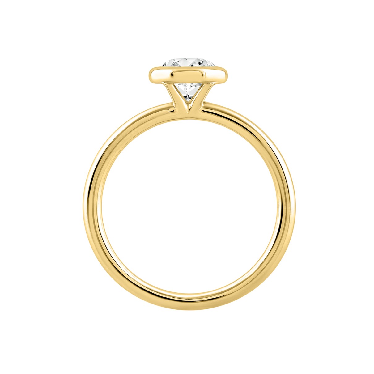 LADIES SOLITAIRE RING 1CT OVAL DIAMOND 14K YELLOW GOLD (CENTER STONE OVAL DIAMOND 1CT )