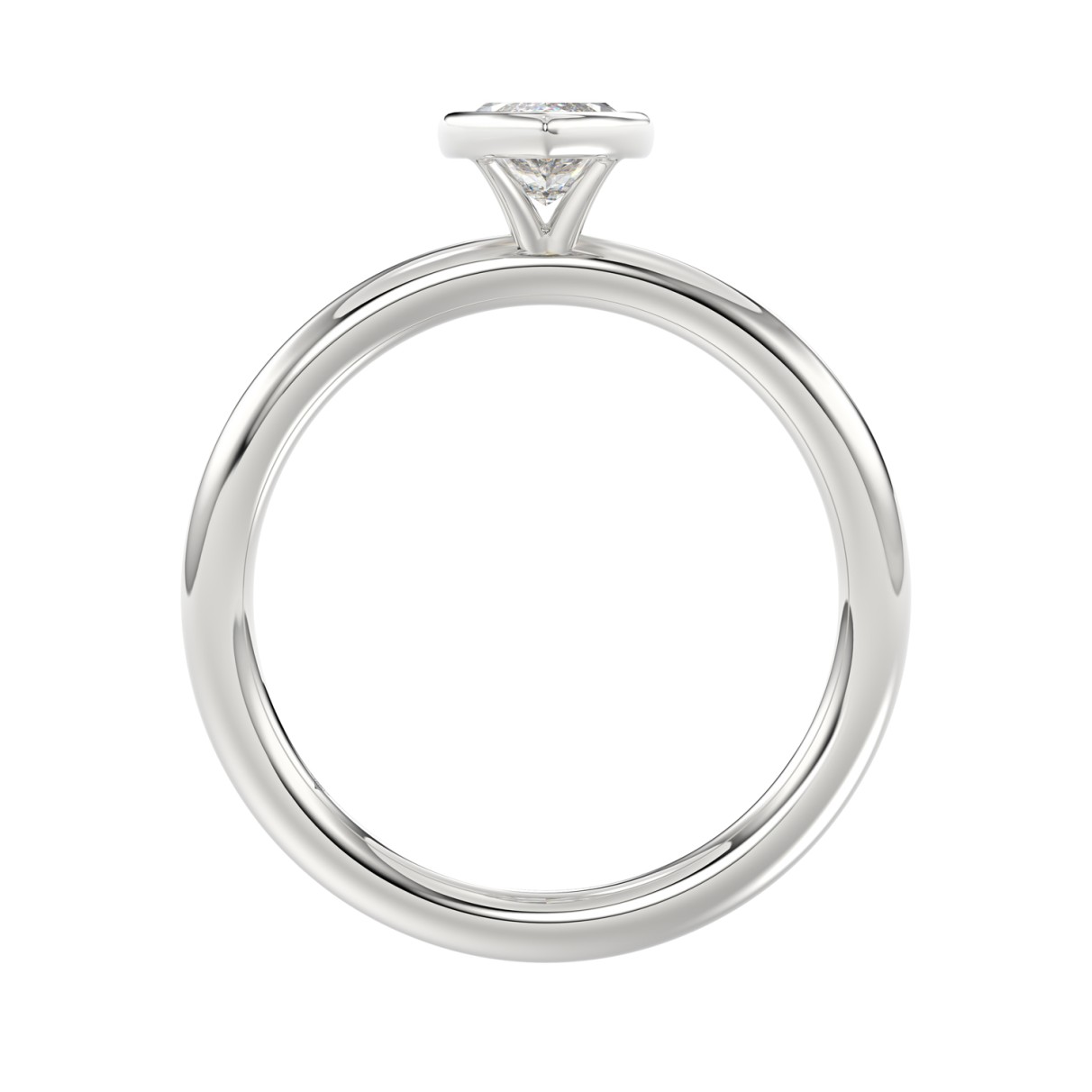 LADIES SOLITAIRE RING 1CT MARQUISE DIAMOND 14K WHITE GOLD (CENTER STONE MARQUISE DIAMOND 1CT )