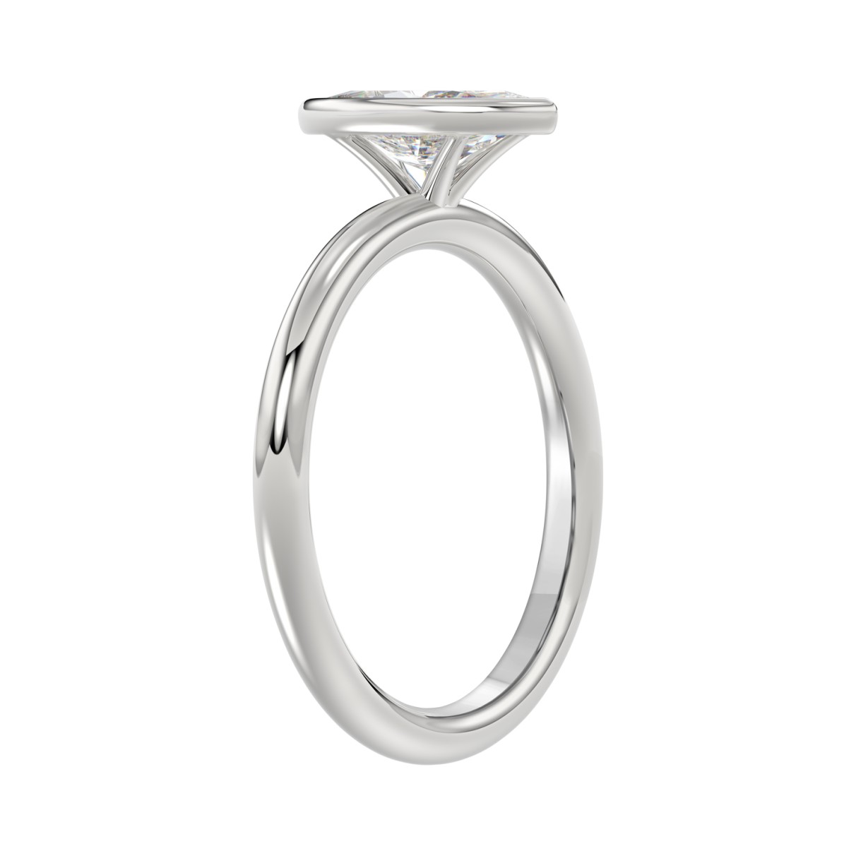 LADIES SOLITAIRE RING 1CT MARQUISE DIAMOND 14K WHITE GOLD (CENTER STONE MARQUISE DIAMOND 1CT )