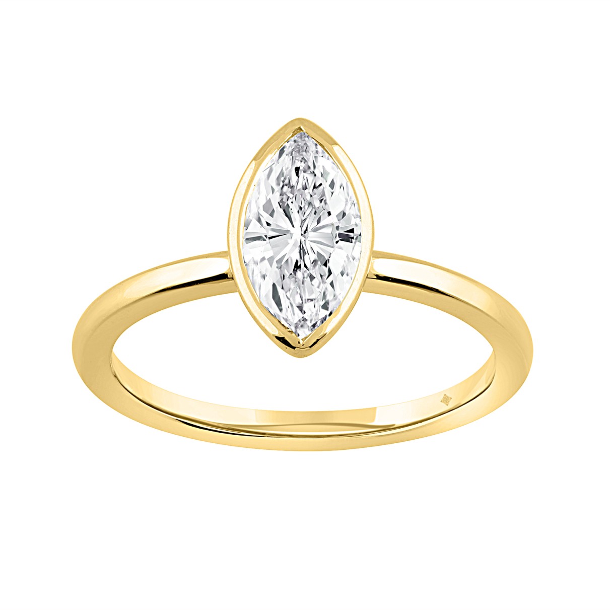 LADIES RING 1CT MARQUISE DIAMOND 14K YELLOW GOLD (CENTER STONE MARQUISE DIAMOND 1CT )