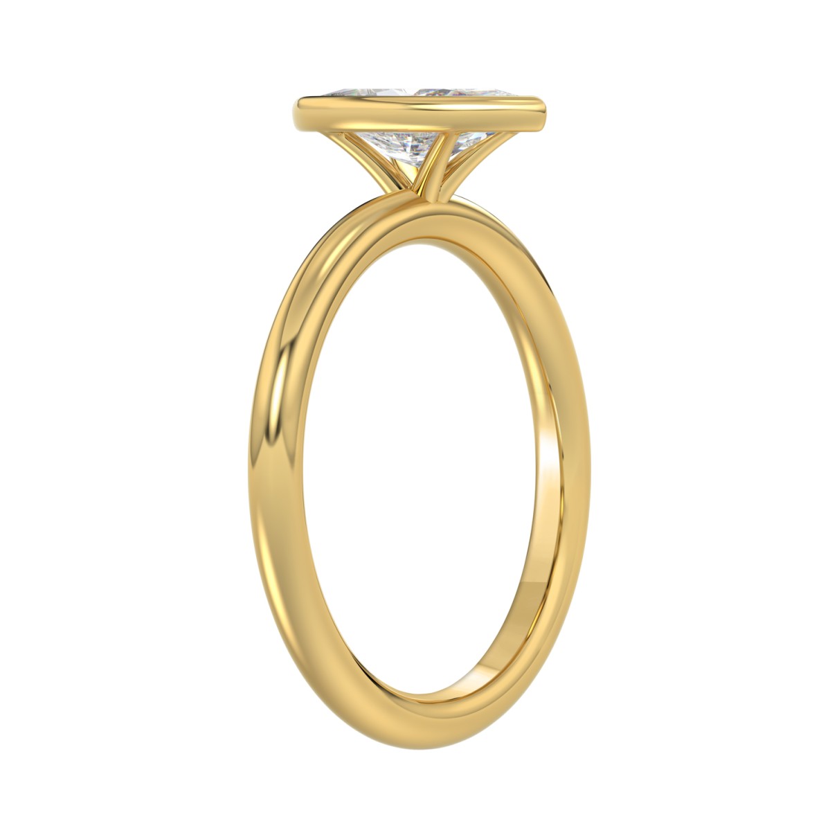 LADIES SOLITAIRE RING 1CT MARQUISE DIAMOND 14K YELLOW GOLD (CENTER STONE MARQUISE DIAMOND 1CT )