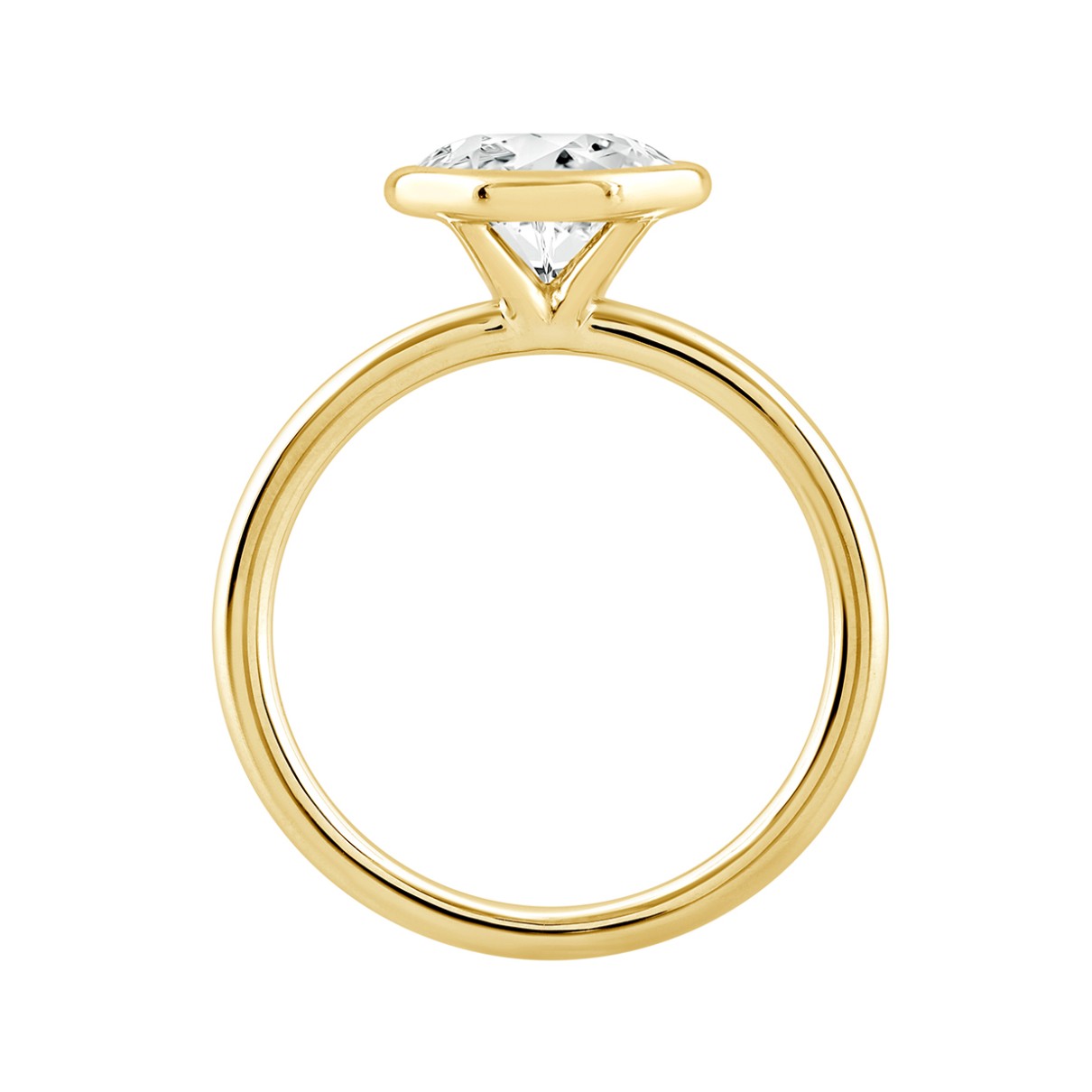 LADIES SOLITAIRE RING 3CT OVAL DIAMOND 14K YELLOW GOLD (CENTER STONE OVAL DIAMOND 3CT )