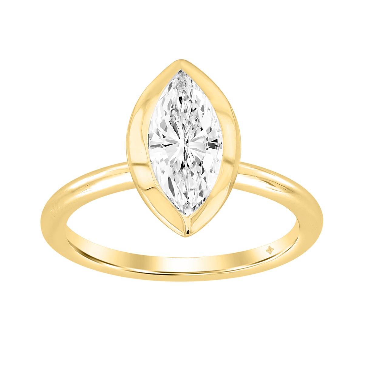 LADIES RING 3CT MARQUISE DIAMOND 14K YELLOW GOLD (CENTER STONE MARQUISE DIAMOND 3CT )