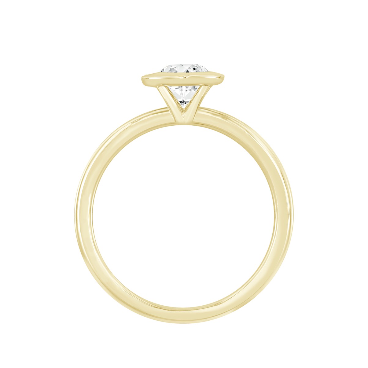 Bague trilogie serti griffe diamant émeraude or jaune (AL008E