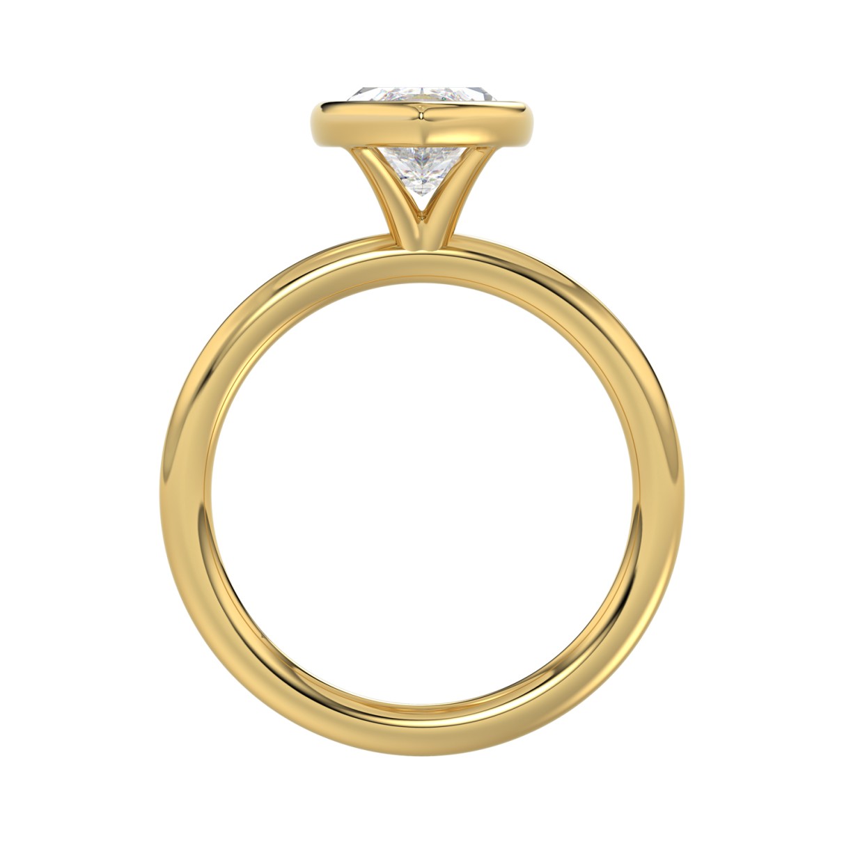 LADIES SOLITAIRE RING 3CT MARQUISE DIAMOND 14K YELLOW GOLD (CENTER STONE MARQUISE DIAMOND 3CT )