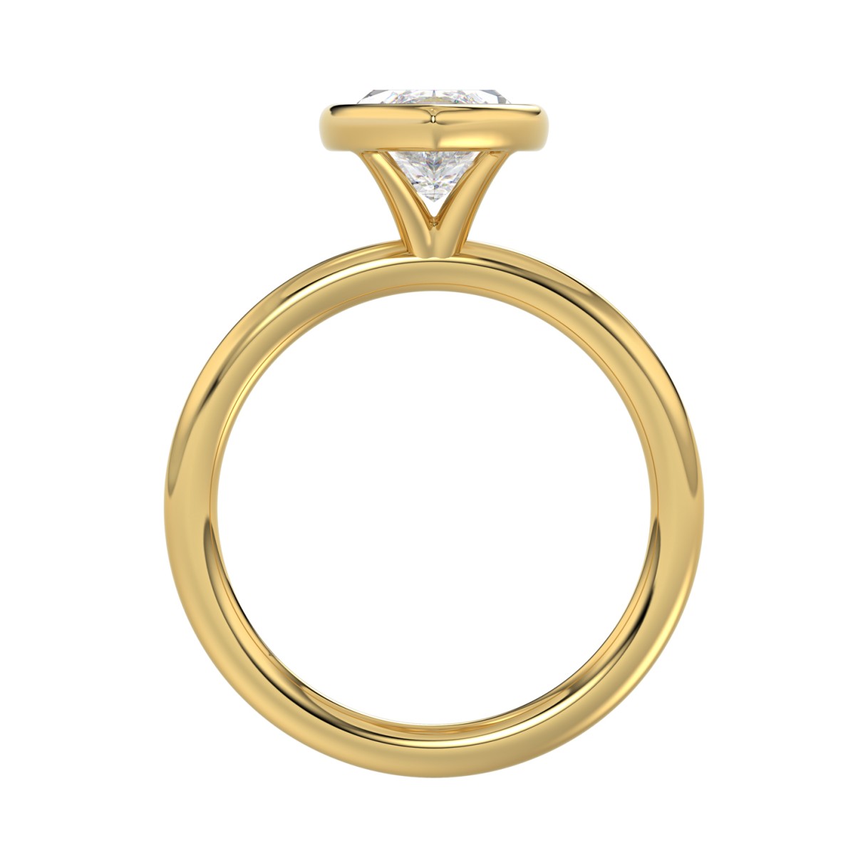 LADIES SOLITAIRE RING 3CT MARQUISE DIAMOND 14K YELLOW GOLD (CENTER STONE MARQUISE DIAMOND 3CT )
