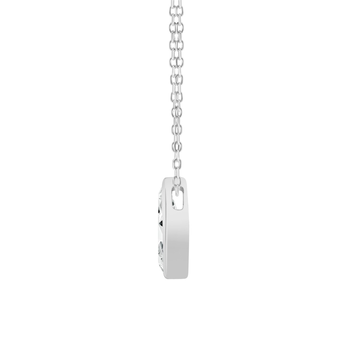 LADIES SOLITAIRE PENDANT 2CT MARQUISE DIAMOND 14K WHITE GOLD