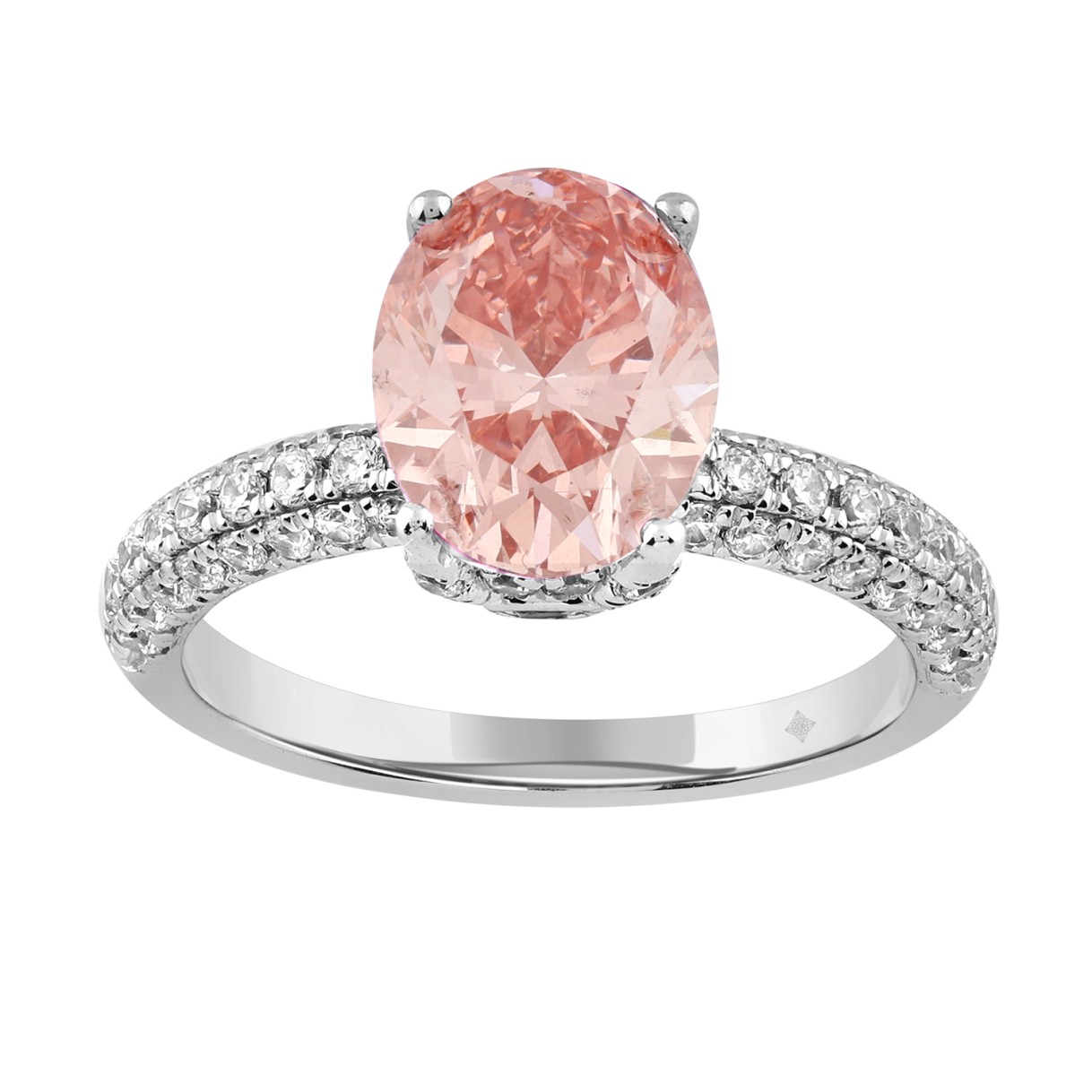 ETERNAL BLUSH COLLECTION LADIES RING 2 3/4CT ROUND...