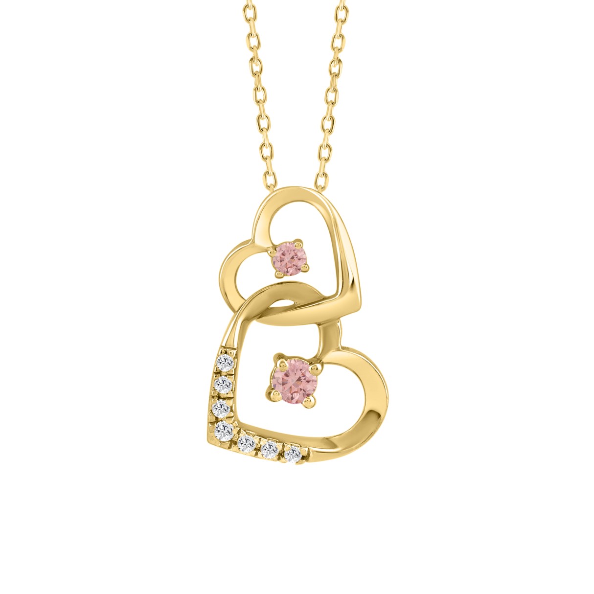 LADIES PENDANT 1/4CT ROUND DIAMOND 14K YELLOW GOLD...