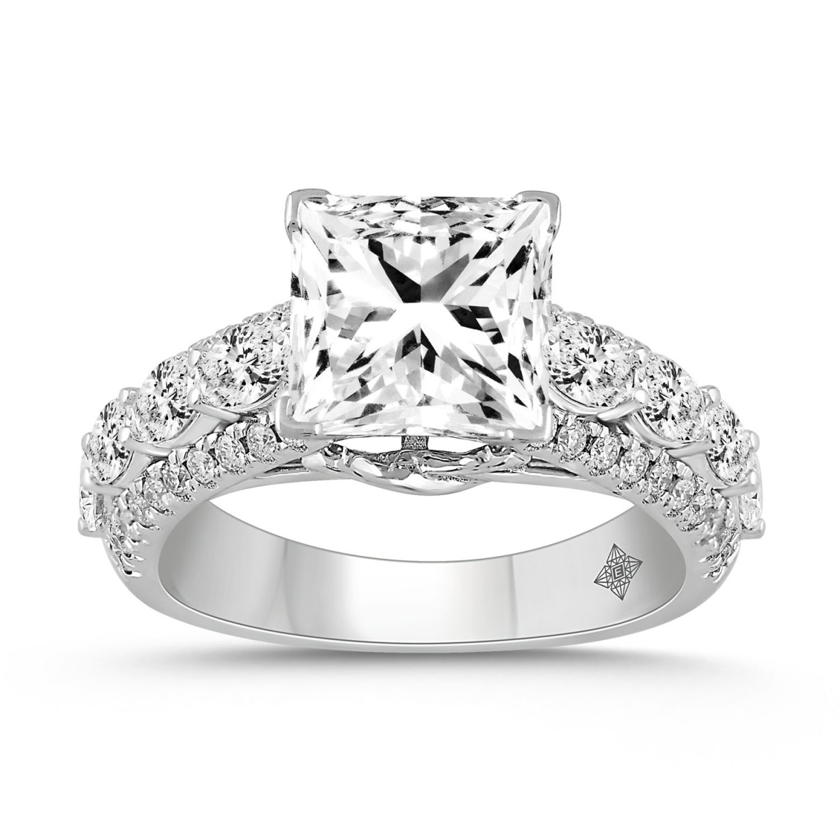 LADIES RING 6 1/4CT ROUND/PRINCESS/OVAL DIAMOND 14...