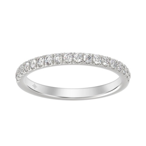 14K WHITE GOLD 1/4CT ROUND DIAMOND LADIES BAND