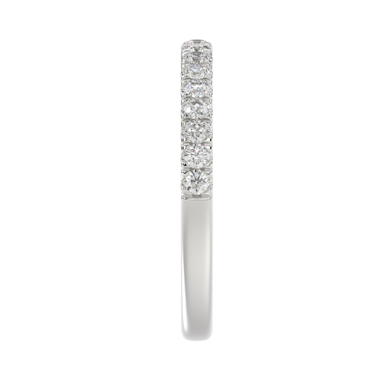 14K WHITE GOLD 1/4CT ROUND DIAMOND LADIES BAND
