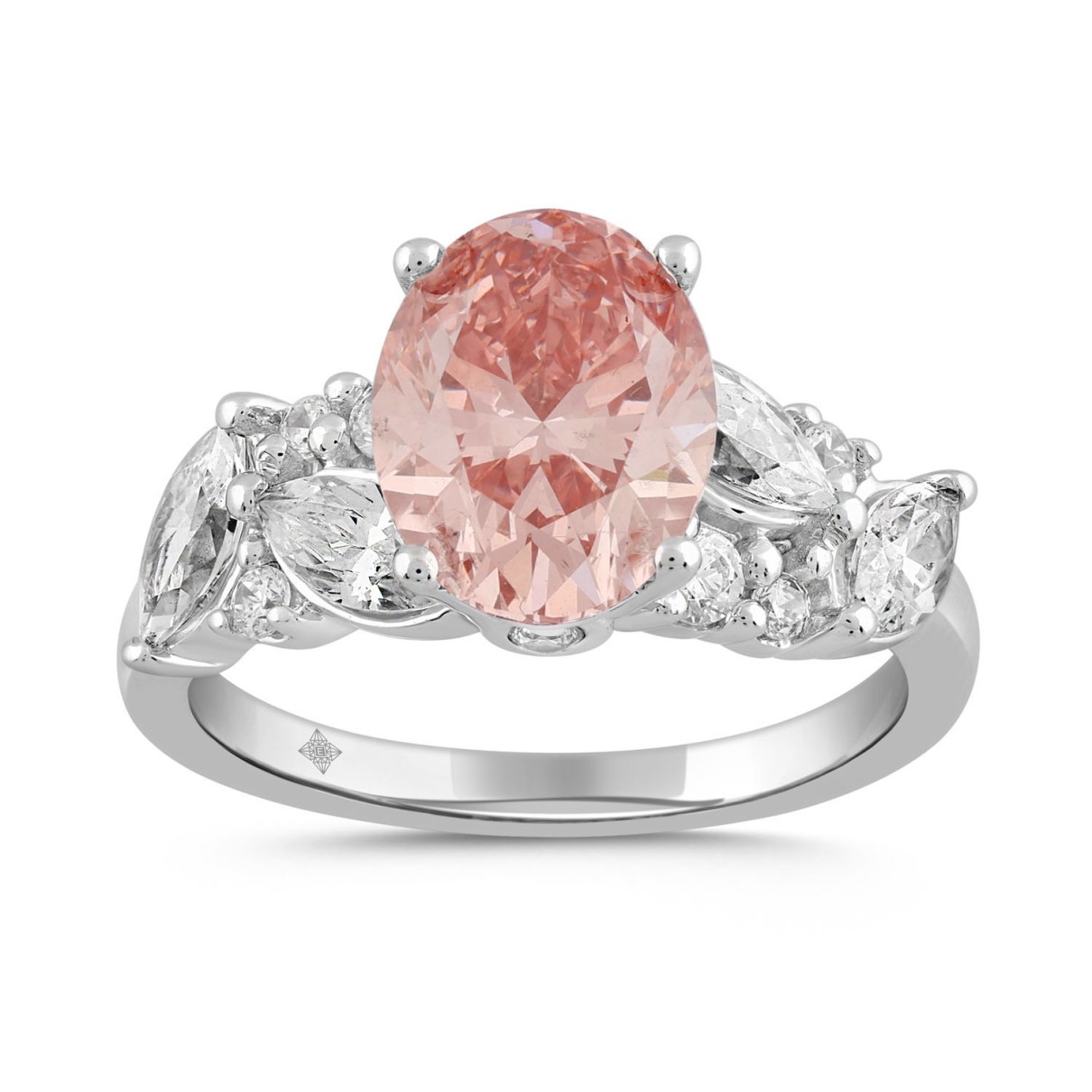 LADIES RING 3 1/4CT ROUND/MARQUISE/OVAL DIAMOND 14...