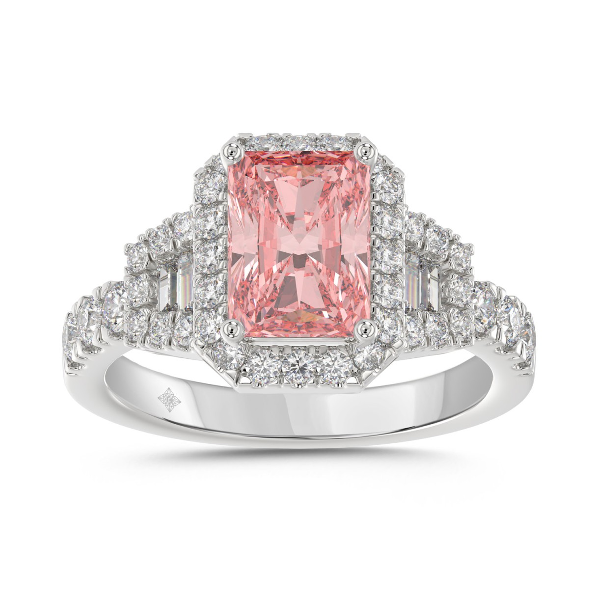 ETERNAL BLUSH COLLECTION 14K WHITE GOLD 2 3/4CT RO...
